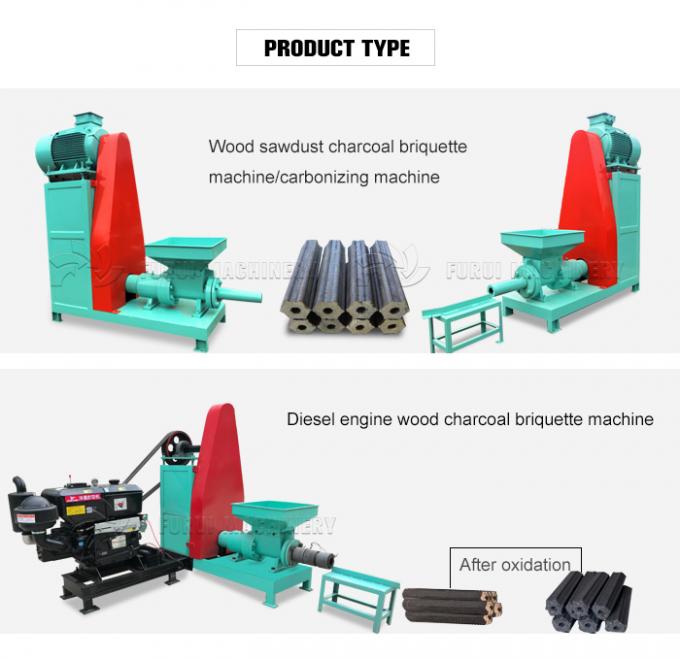 Screw Type Sawdust Briquette Machine Charcoal Briquette Extruder Machine