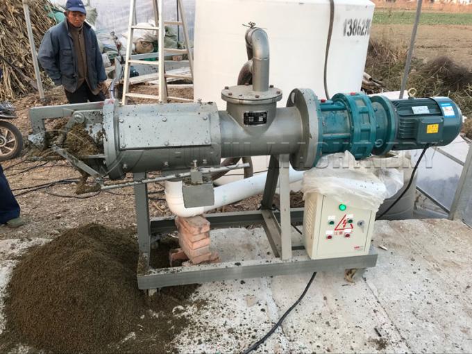 Solid Liquid Separation Equipment Poultry Manure Drying Machine Stainless Steel